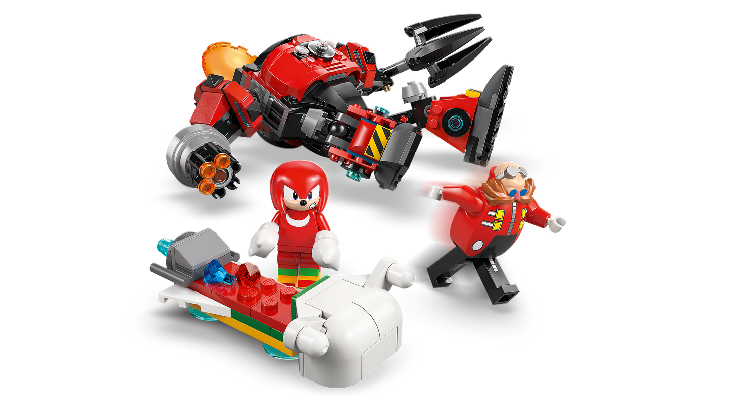 Knuckles vs. Dr. Eggman Egg Crusher Mech
