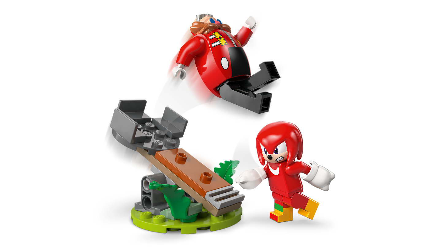Knuckles vs. Dr. Eggman Egg Crusher Mech