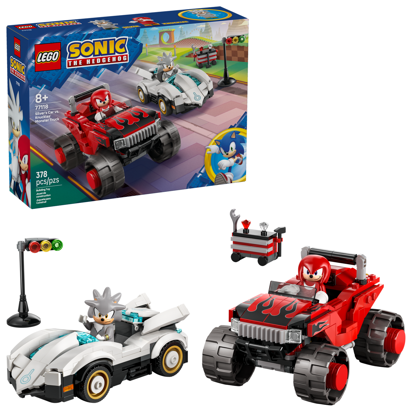 Silver's Car vs. Knuckles' Monster Truck