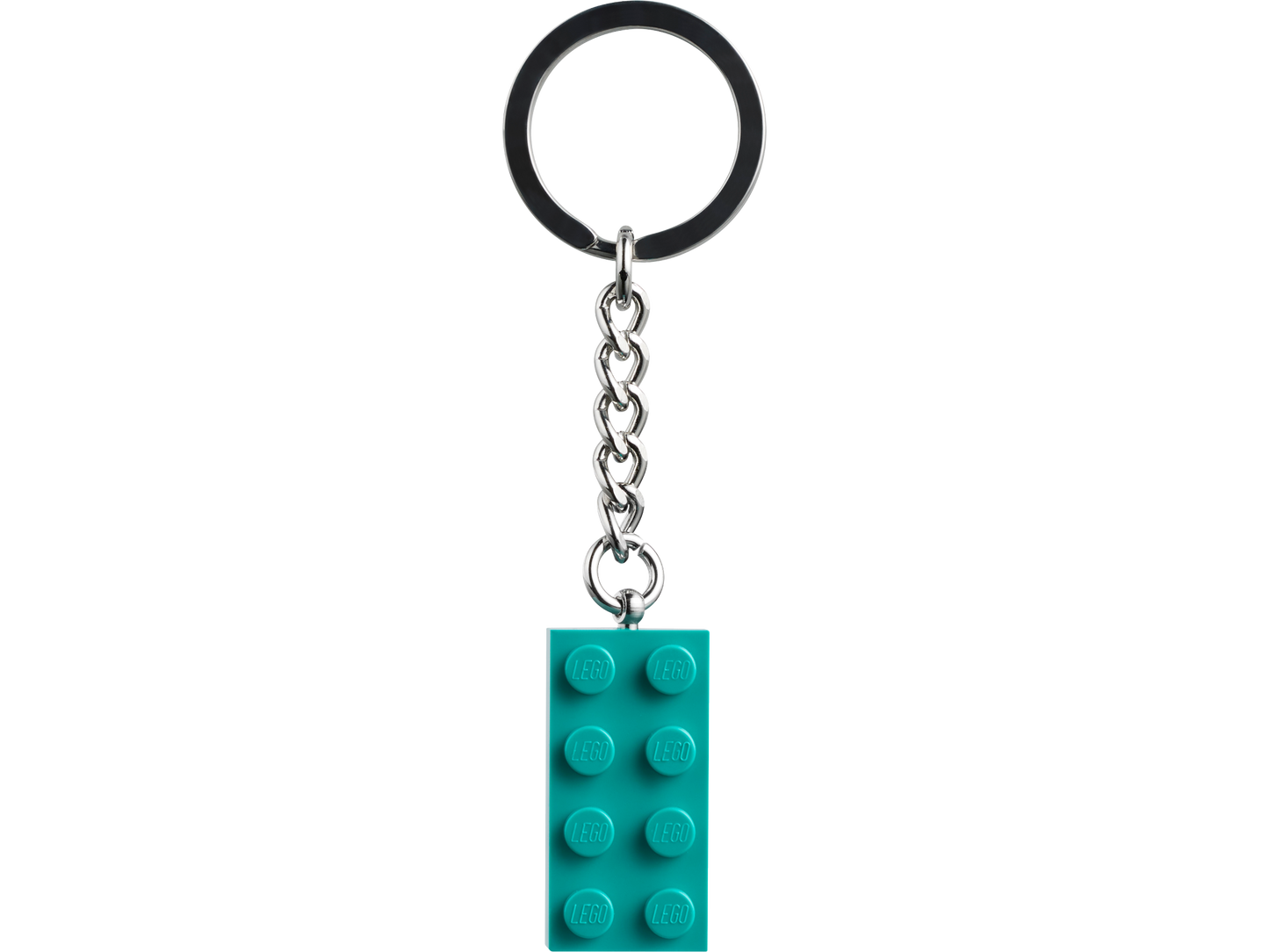 Bright Bluish Green 2x4 Stud Key Chain