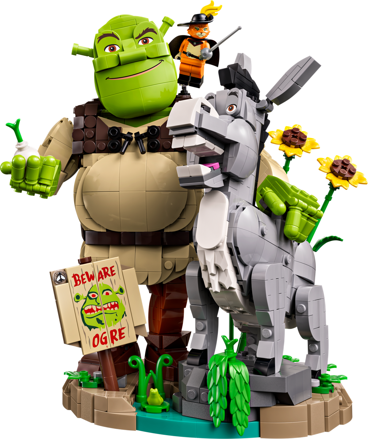 Shrek, Donkey & Puss in Boots