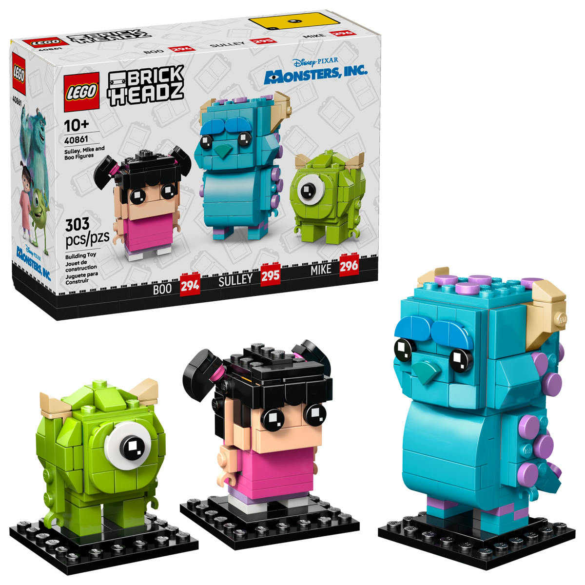 Sulley, Mike and Boo Figures