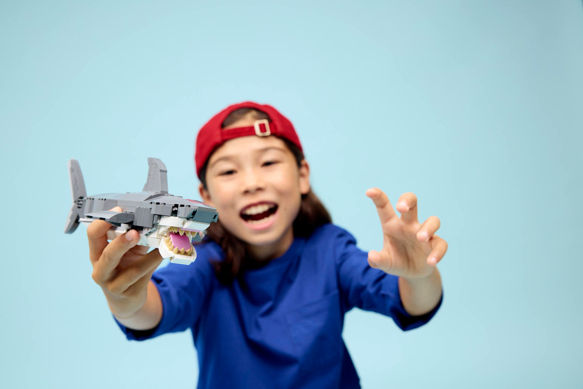 Fierce Shark with a Treasure Chest