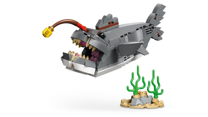 Fierce Shark with a Treasure Chest