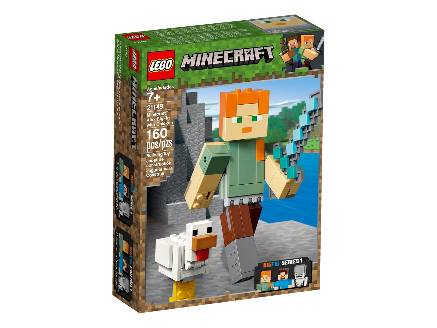 Minecraft Alex BigFig with Chicken