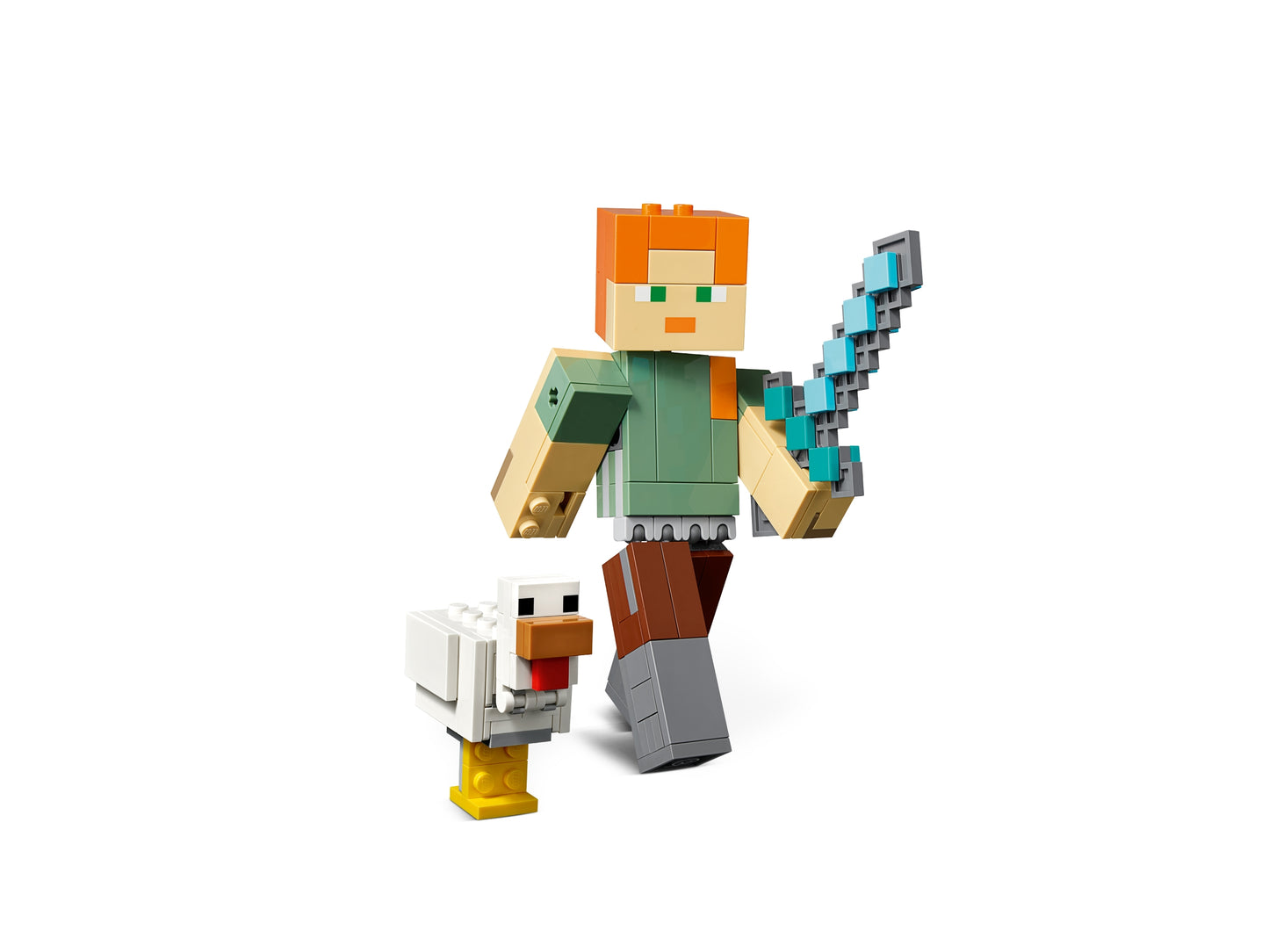 Minecraft Alex BigFig with Chicken