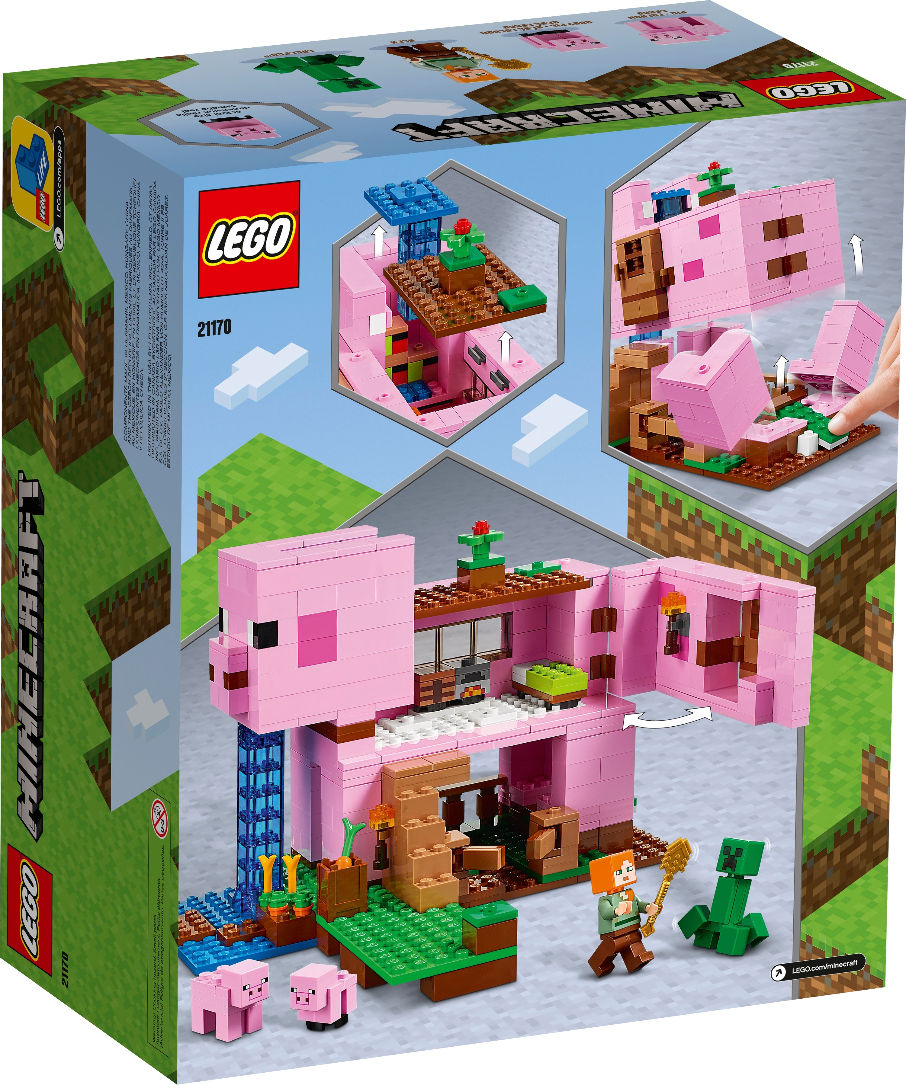 The Pig House 21170 LEGO Minecraft alab.toys