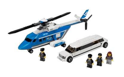 Helicopter and Limousine