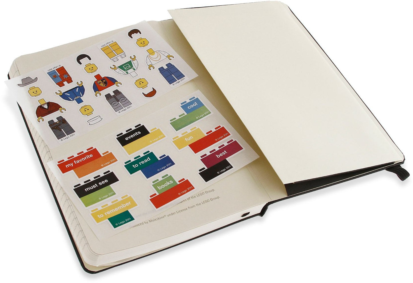 Moleskine notebook black brick, ruled, large