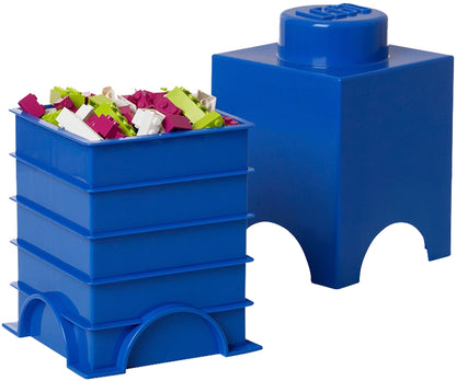 1 stud Blue Storage Brick