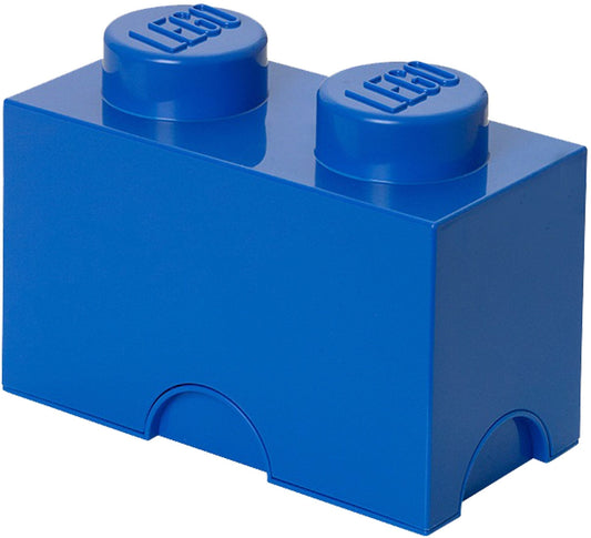 2 stud Blue Storage Brick