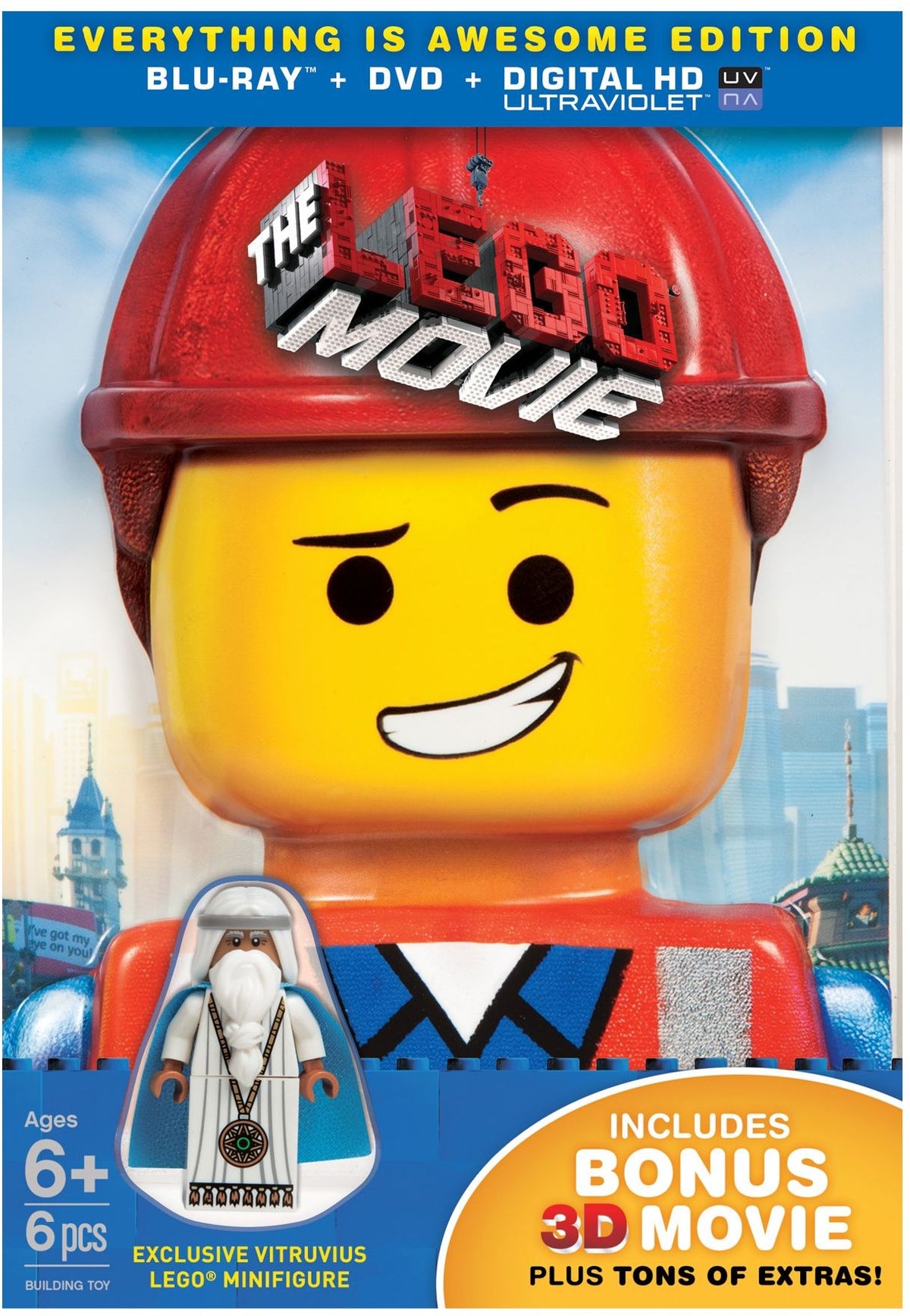 the lego movie everything is awesome THE LEGO MOVIE Everything Is Awesome Edition (Blu-ray + DVD) 5004238
