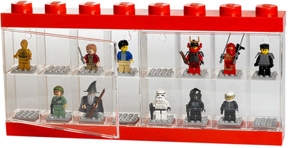 Minifigure Display Case 16 – Red