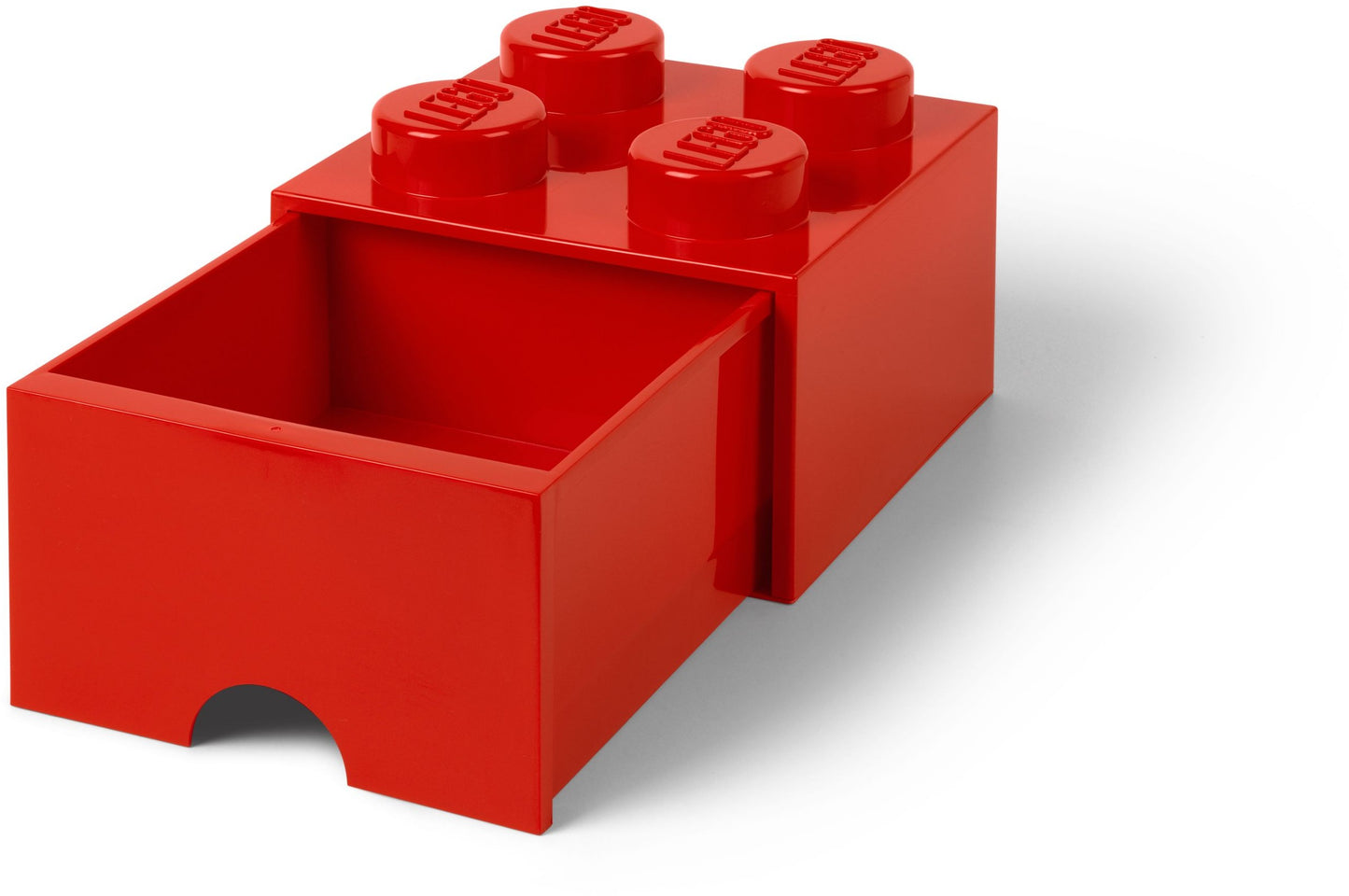 4 stud Bright Red Storage Brick Drawer