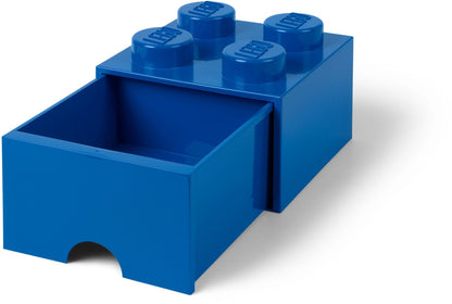 4 stud Bright Blue Storage Brick Drawer
