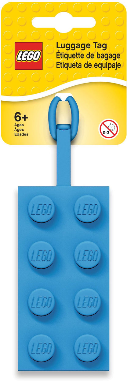 2x4 Blue Luggage Tag