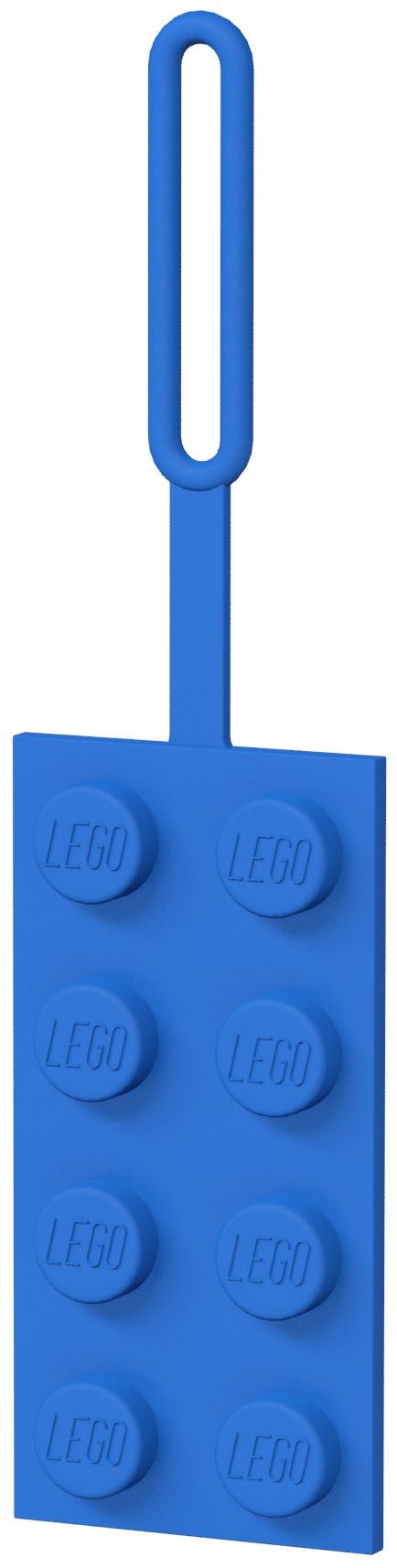 2x4 Blue Luggage Tag
