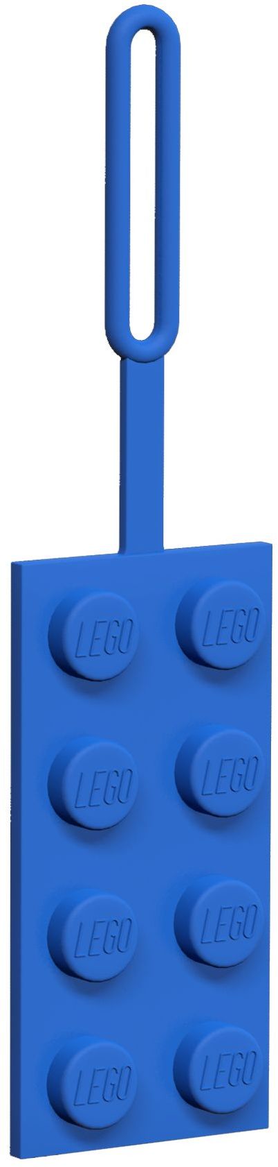 2x4 Blue Luggage Tag