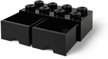 8 Stud Black Storage Brick Drawer