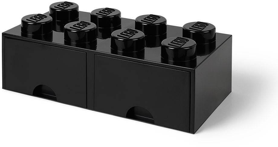 8 Stud Black Storage Brick Drawer