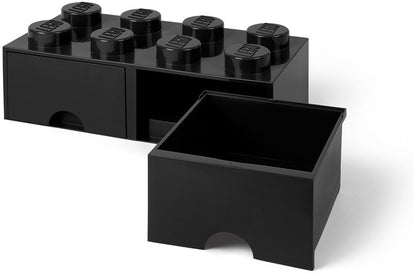 8 Stud Black Storage Brick Drawer