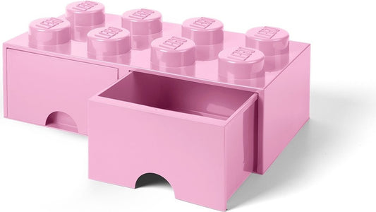8 Stud Light Purple Storage Brick Drawer