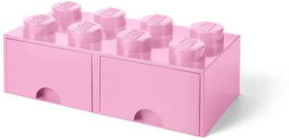 8 Stud Light Purple Storage Brick Drawer