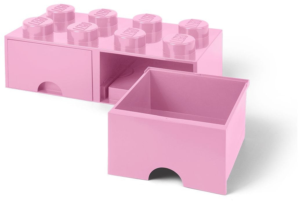 8 Stud Light Purple Storage Brick Drawer