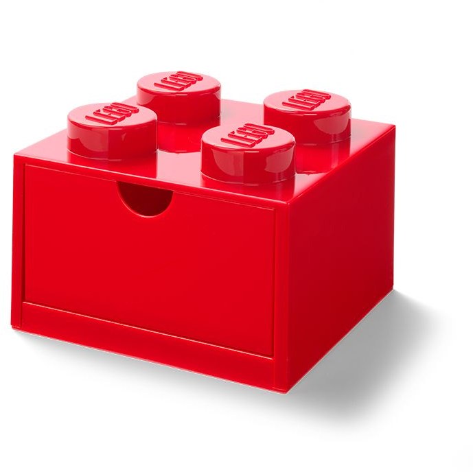 4 Stud Red Desk Drawer