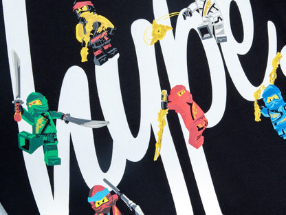 HYPE X LEGO NINJAGO Black Squad Script Adults' T-Shirt