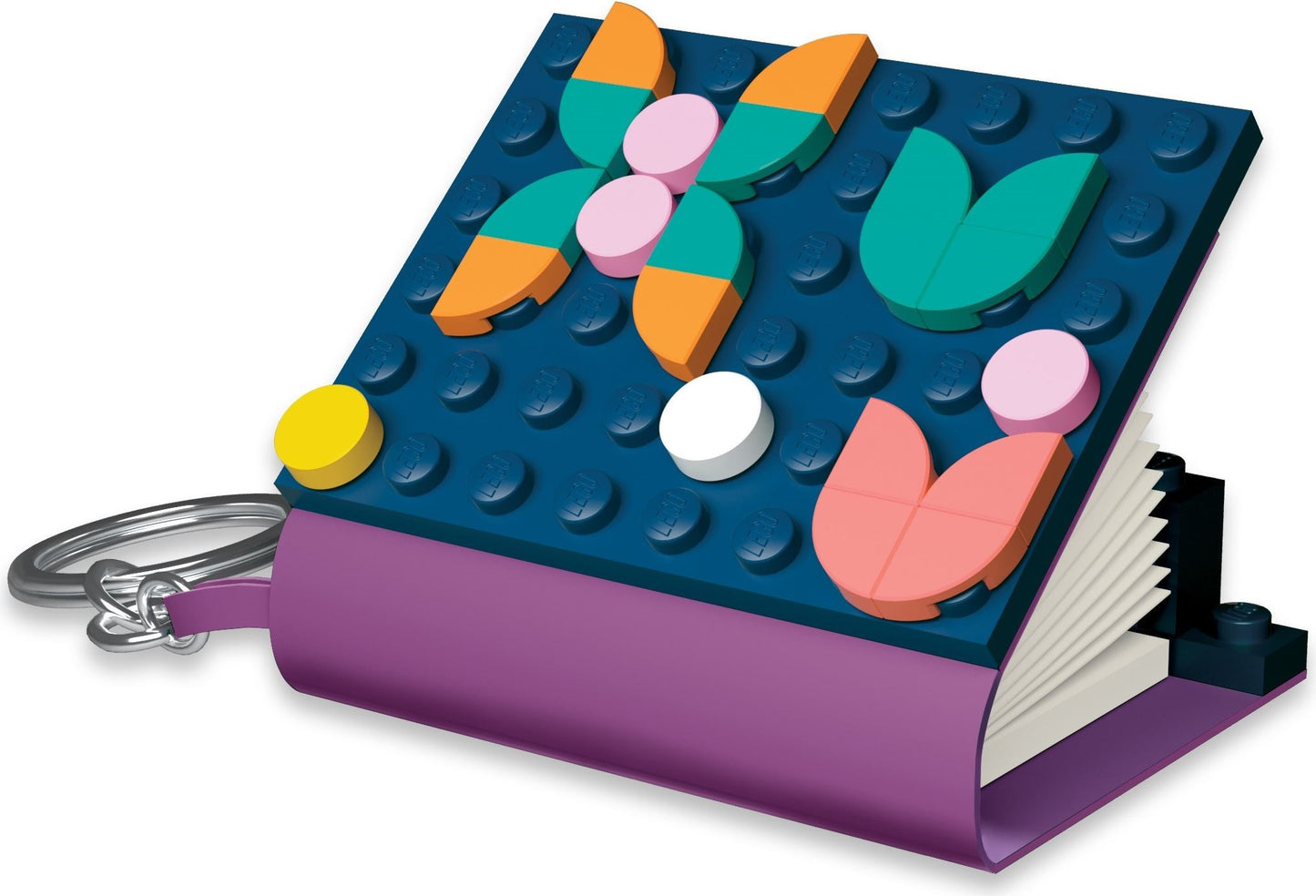 Dots key chain with mini notebook