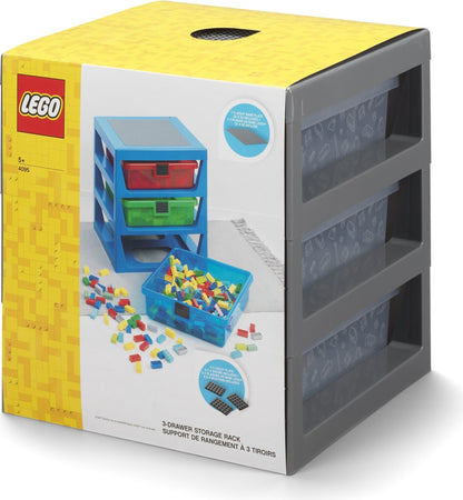 3 Drawer Storage Rack Gray