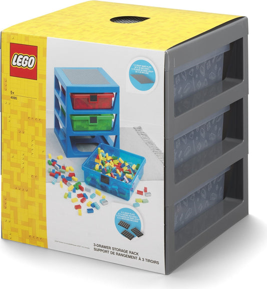 3 Drawer Storage Rack Gray