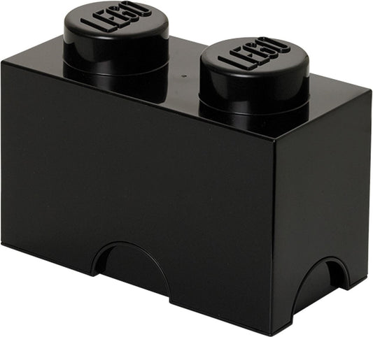 2 Stud Storage Brick Black