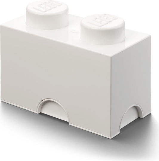 2 Stud Storage Brick White