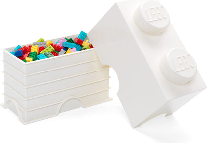 2 Stud Storage Brick White