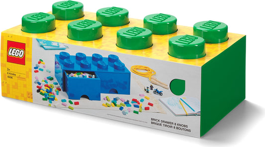 8 Stud Brick Drawer Green
