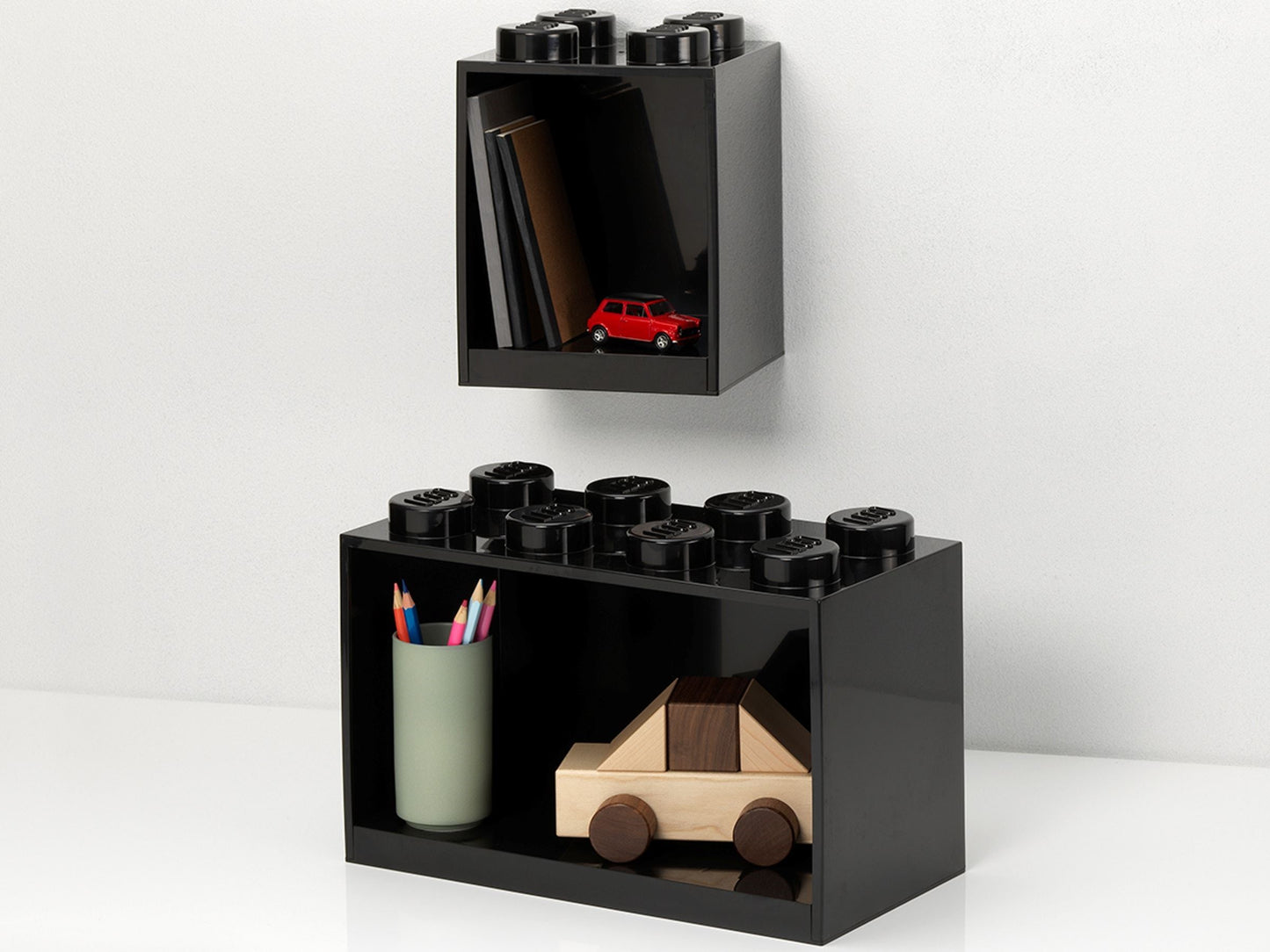 Brick Shelf Set - Black