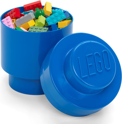1 Stud Round Storage Brick Blue