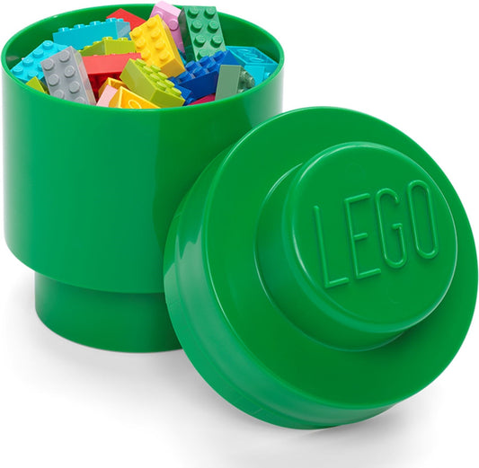 1 Stud Round Storage Brick Green