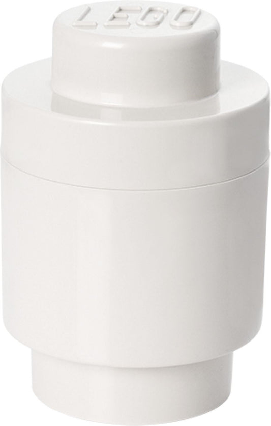 1 Stud Round Storage Brick White