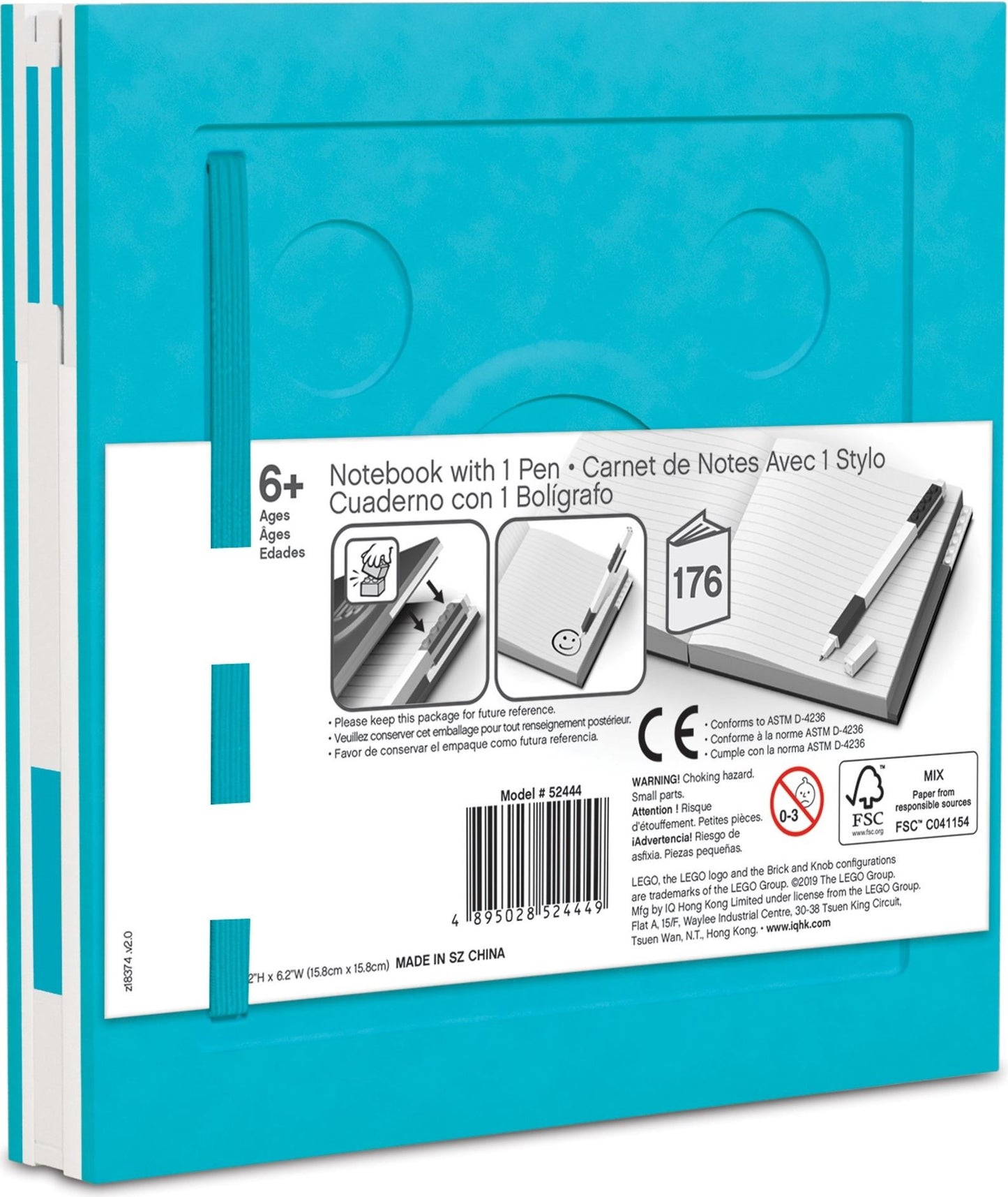 Notebook with Gel Pen - Azure