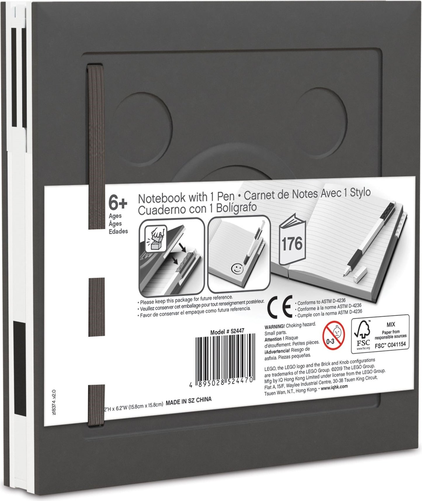 Notebook with Gel Pen - Black