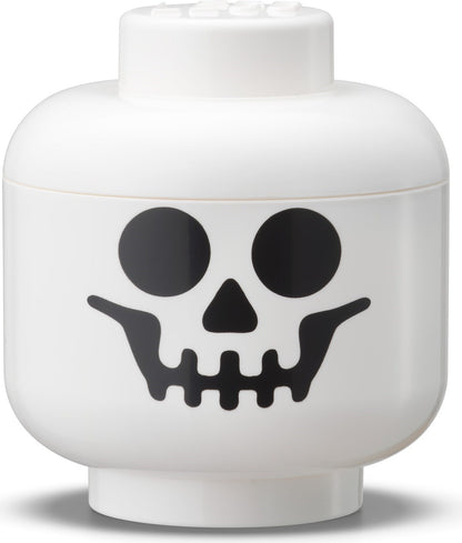 Mini Skeleton Storage Head - White