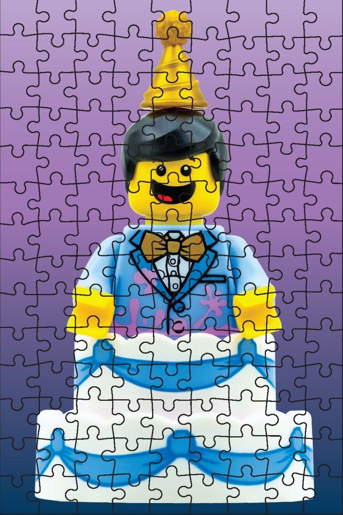 Mystery Minifigure Mini-Puzzle Blue Edition