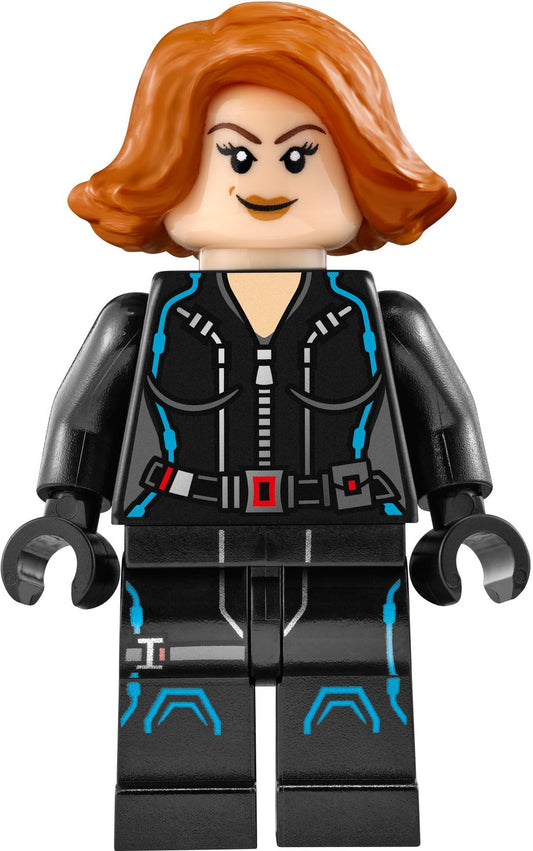 Black Widow in Black and Dark Azure Outfit
