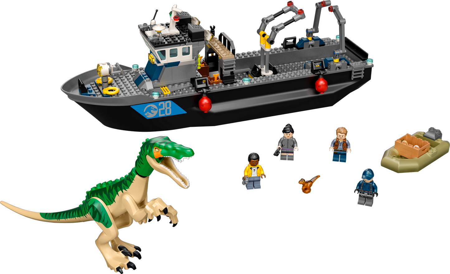 Baryonyx Dinosaur Boat Escape