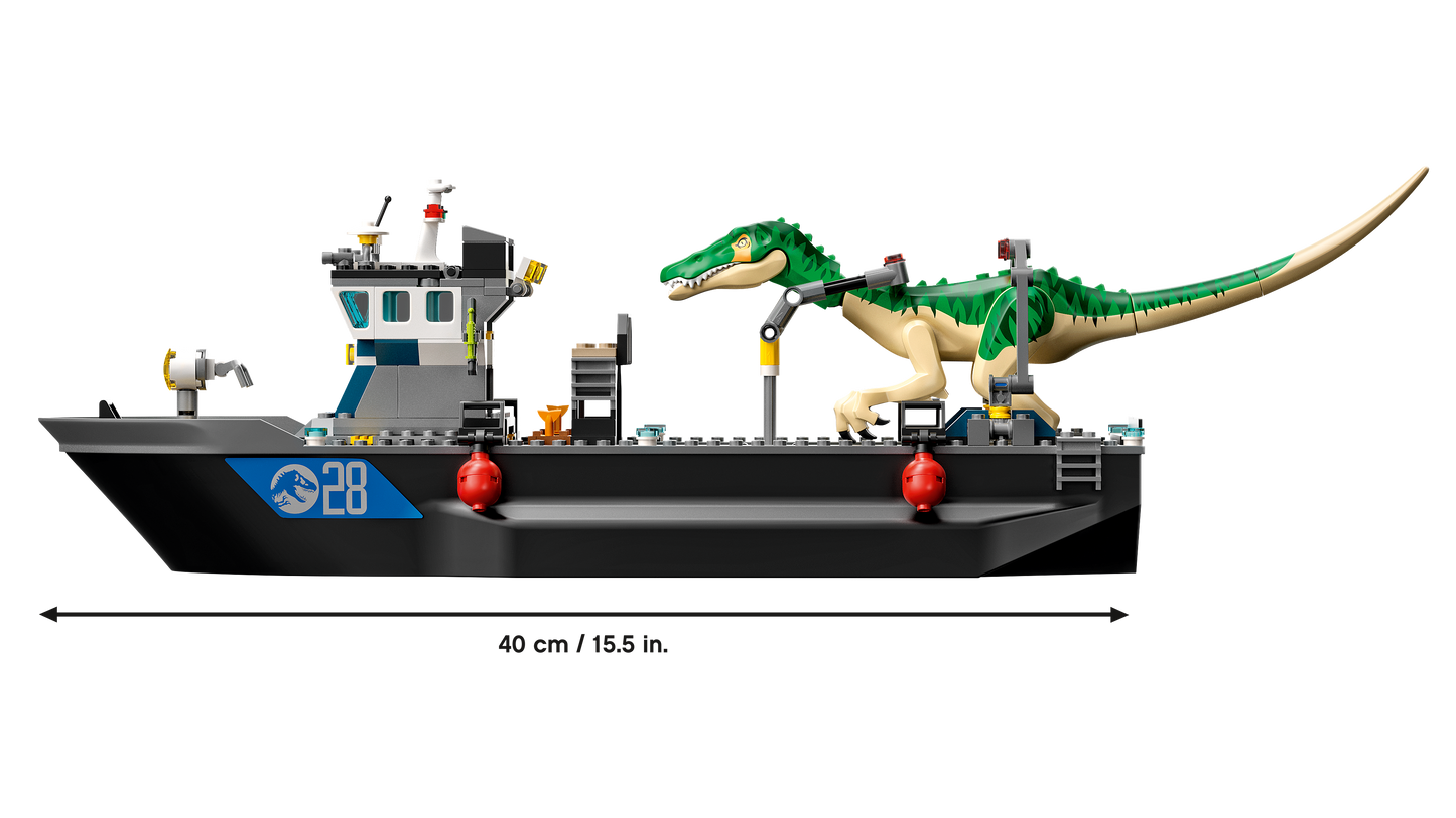 Baryonyx Dinosaur Boat Escape