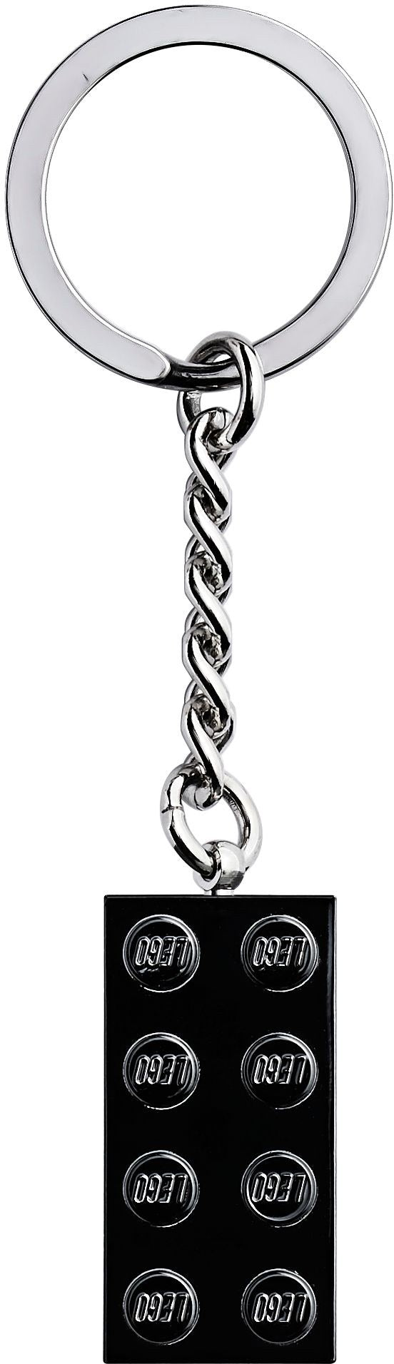 2x4 Black Metal Keyring