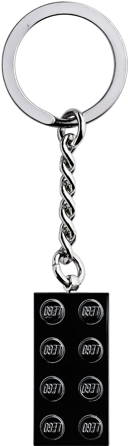 2x4 Black Metal Keyring